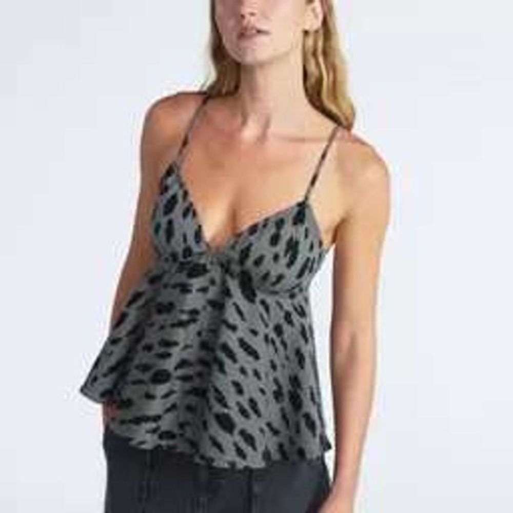 NWT Scoop 3pc Set Leopard Cheetah Denim Jacket Barrel Jeans Peplum Top XL Sz 18 - Picture 2 of 12